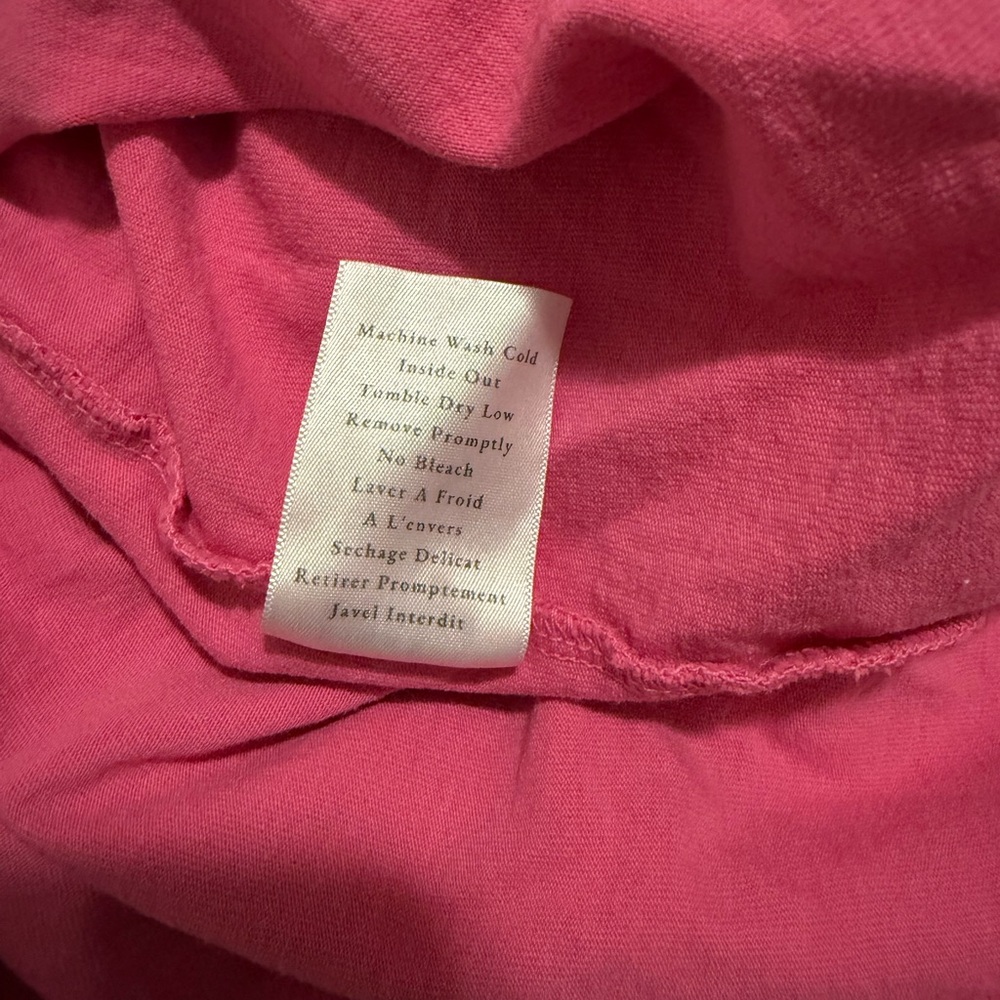 Frank & Eileen Harper Perfect Tee Maxi Dress PassionFruit/Pink SZ M 100% Cotton - Picture 6 of 6